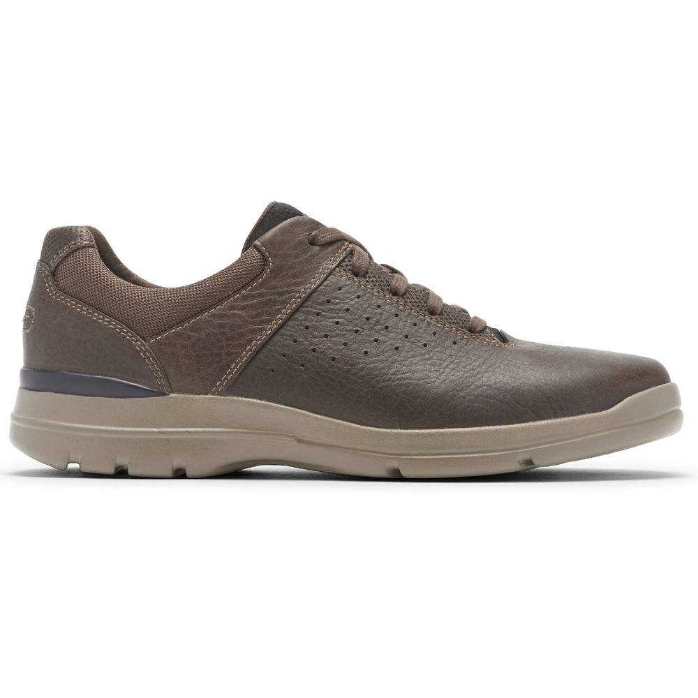 Tenis Rockport Homem Cinzentas Escuro - City Edge Plain Toe U Bal - 73964OECI